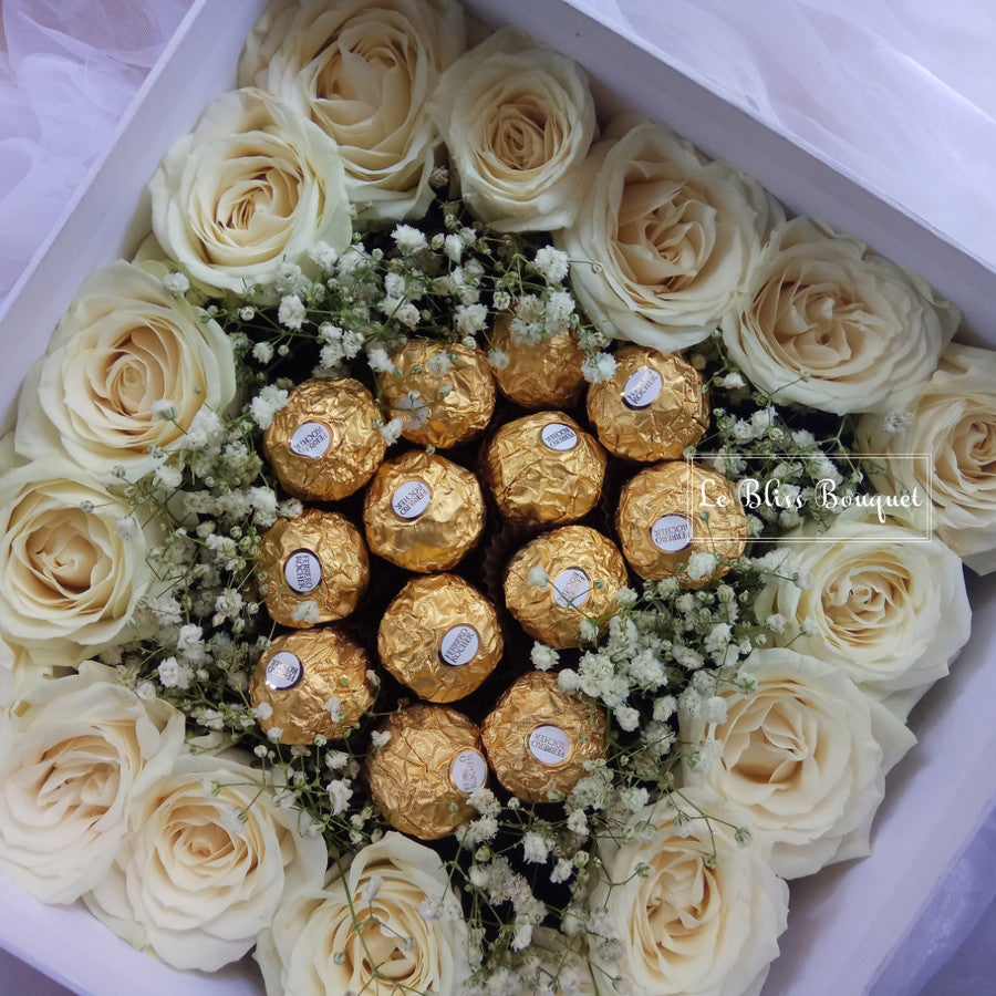 Ferrero Rocher White Rose Gift Box