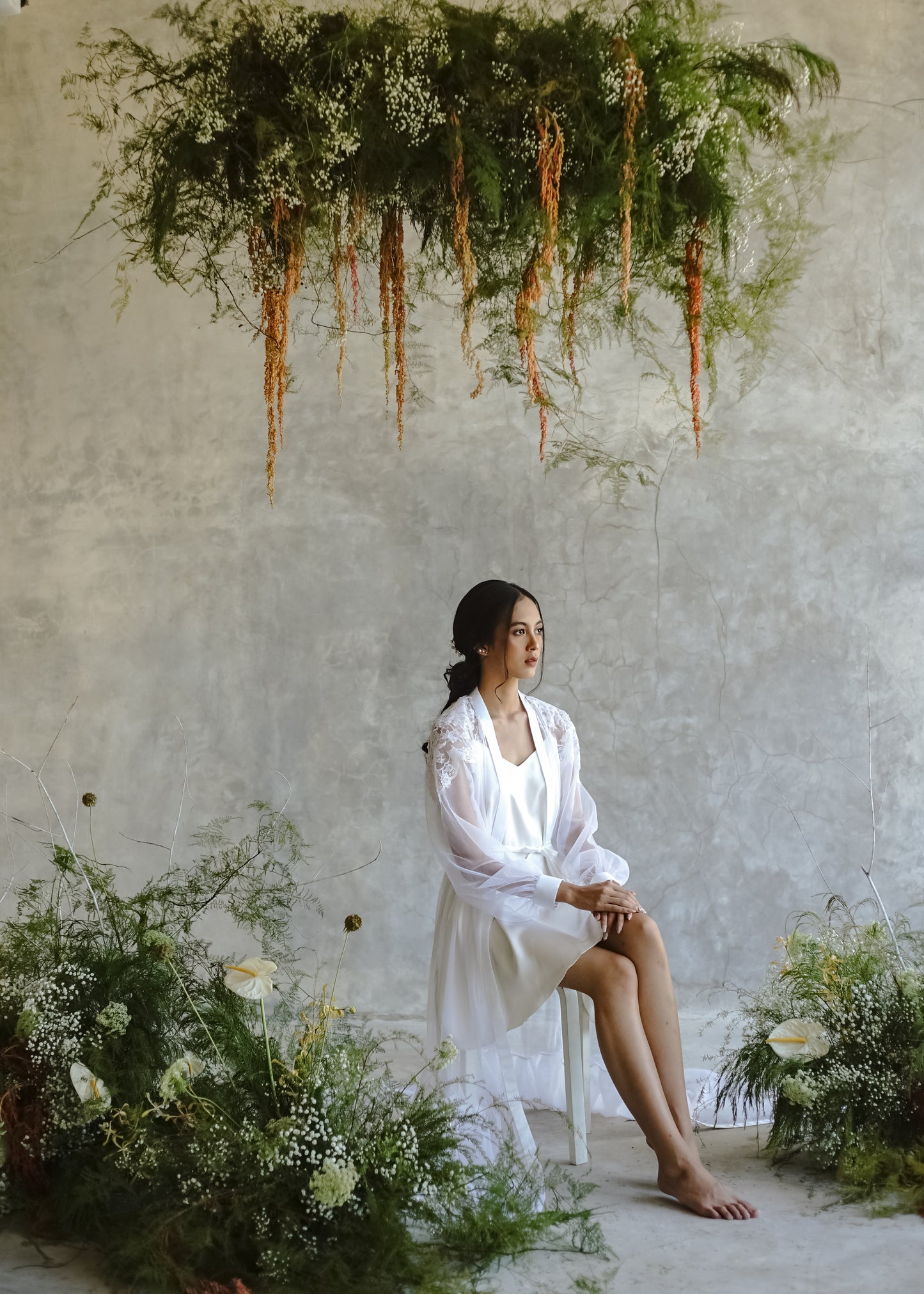 Green Floral Installation