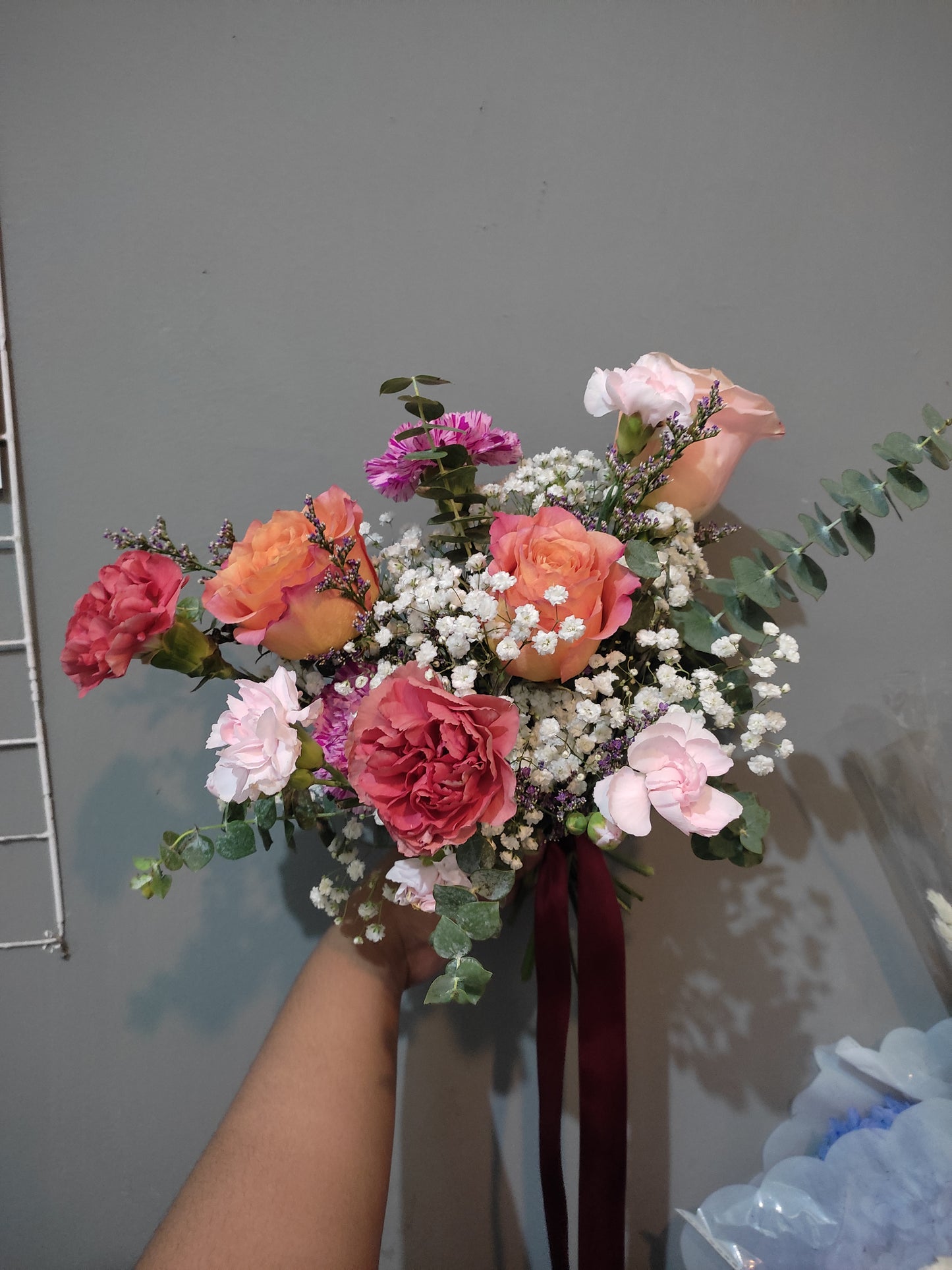 Free Spirit Coral Prewed Bouquet