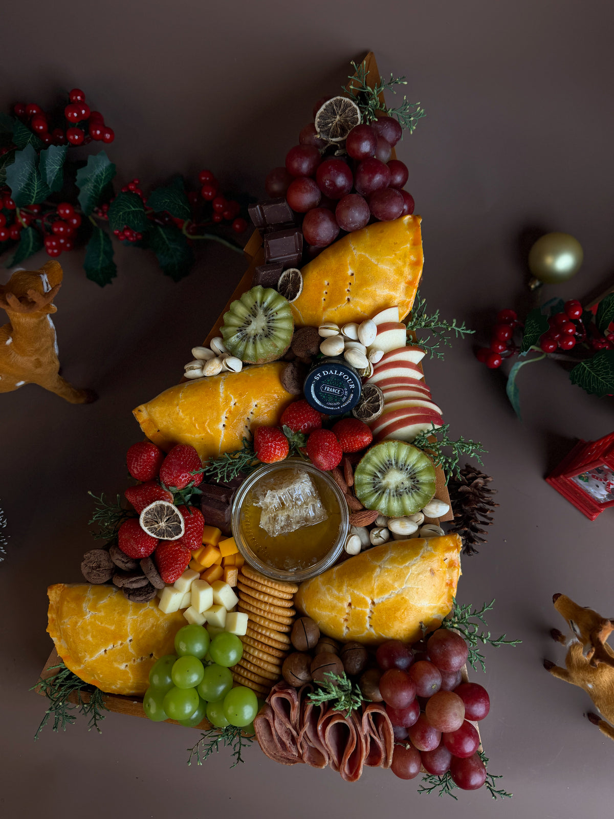 Hand Pie Xmas Tree Platter