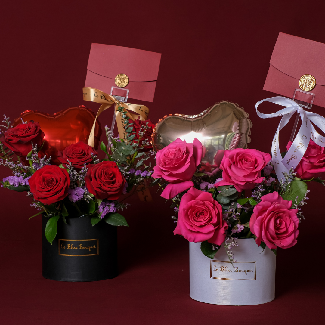Blissful Ecuadorian Petite Bloombox - Le Bliss Bouquet. Florist Surabaya, toko bunga surabaya, flower delivery surabaya