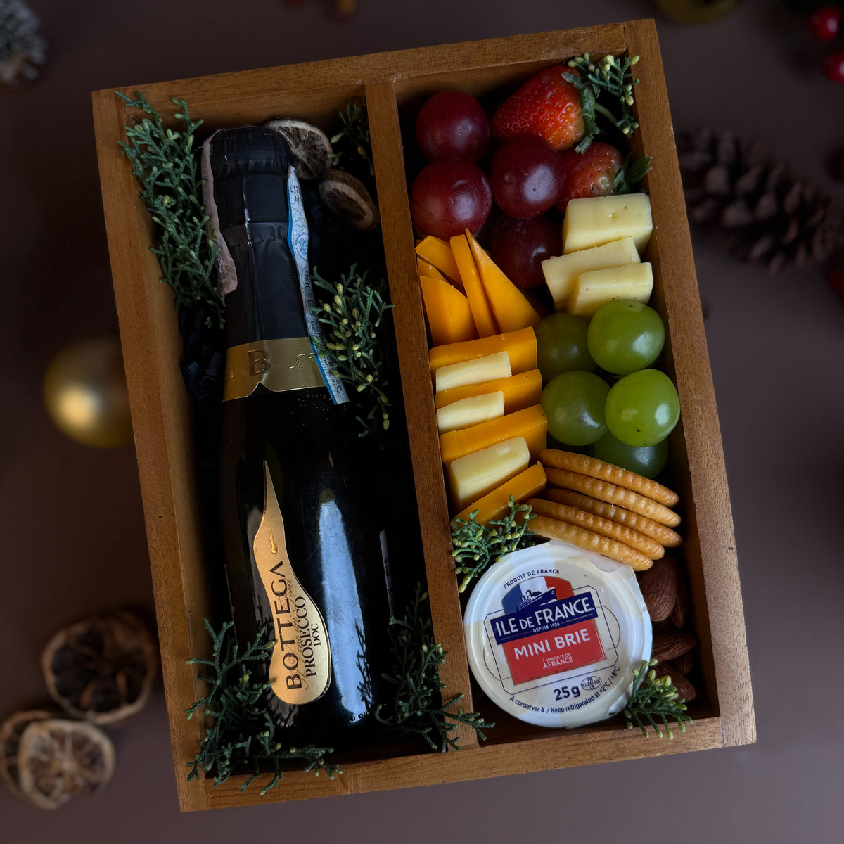 Mini Bottega Cheese Wooden Box