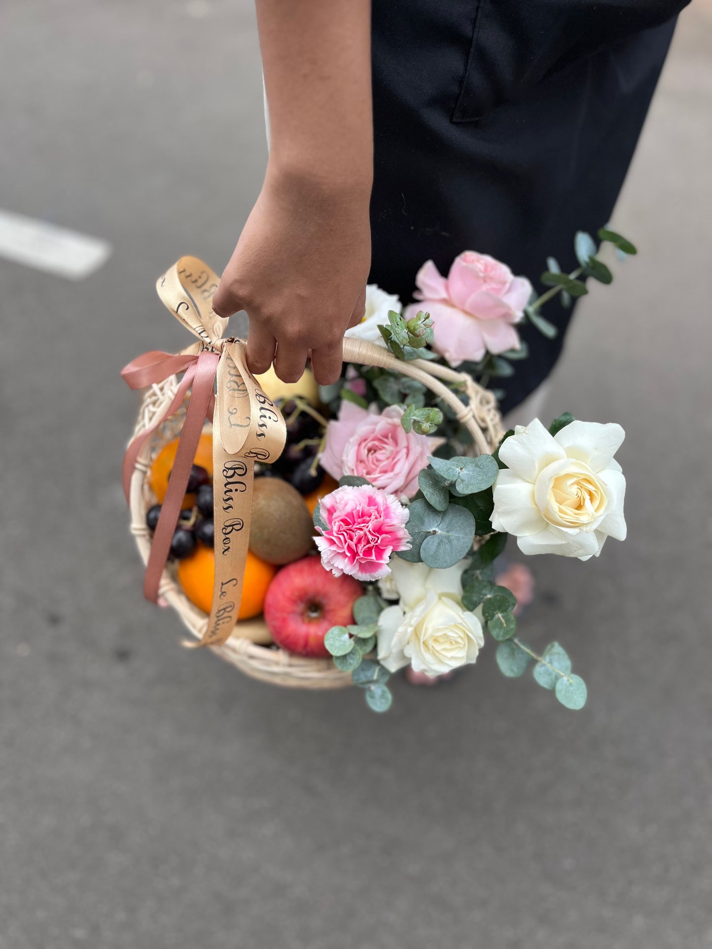 Blossom Fruit Rattan Basket