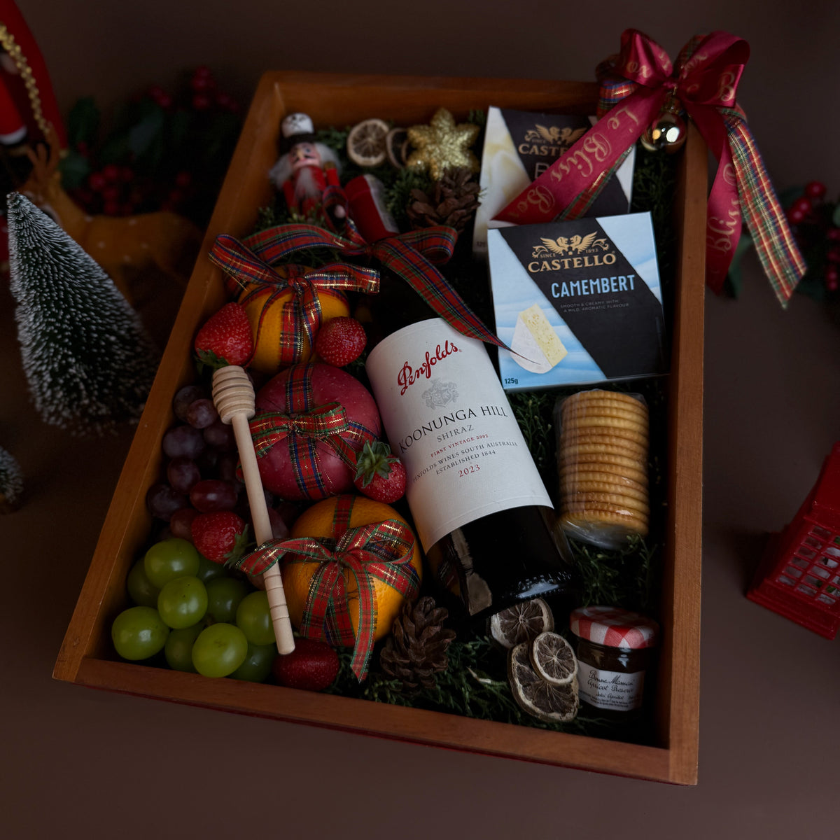 Koonunga Christmas Cheese Fruit Hamper