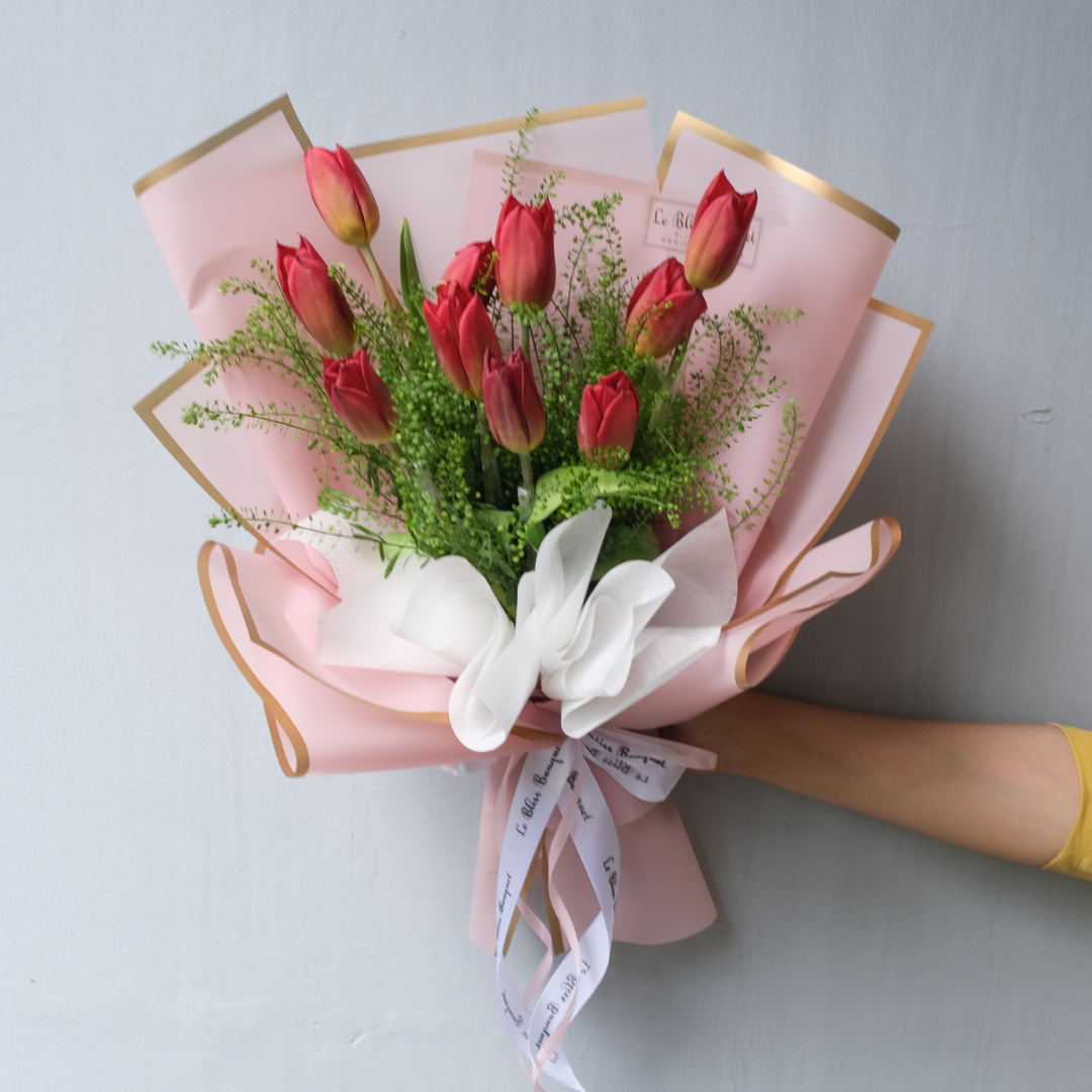 Classic Red Tulip Bouquet