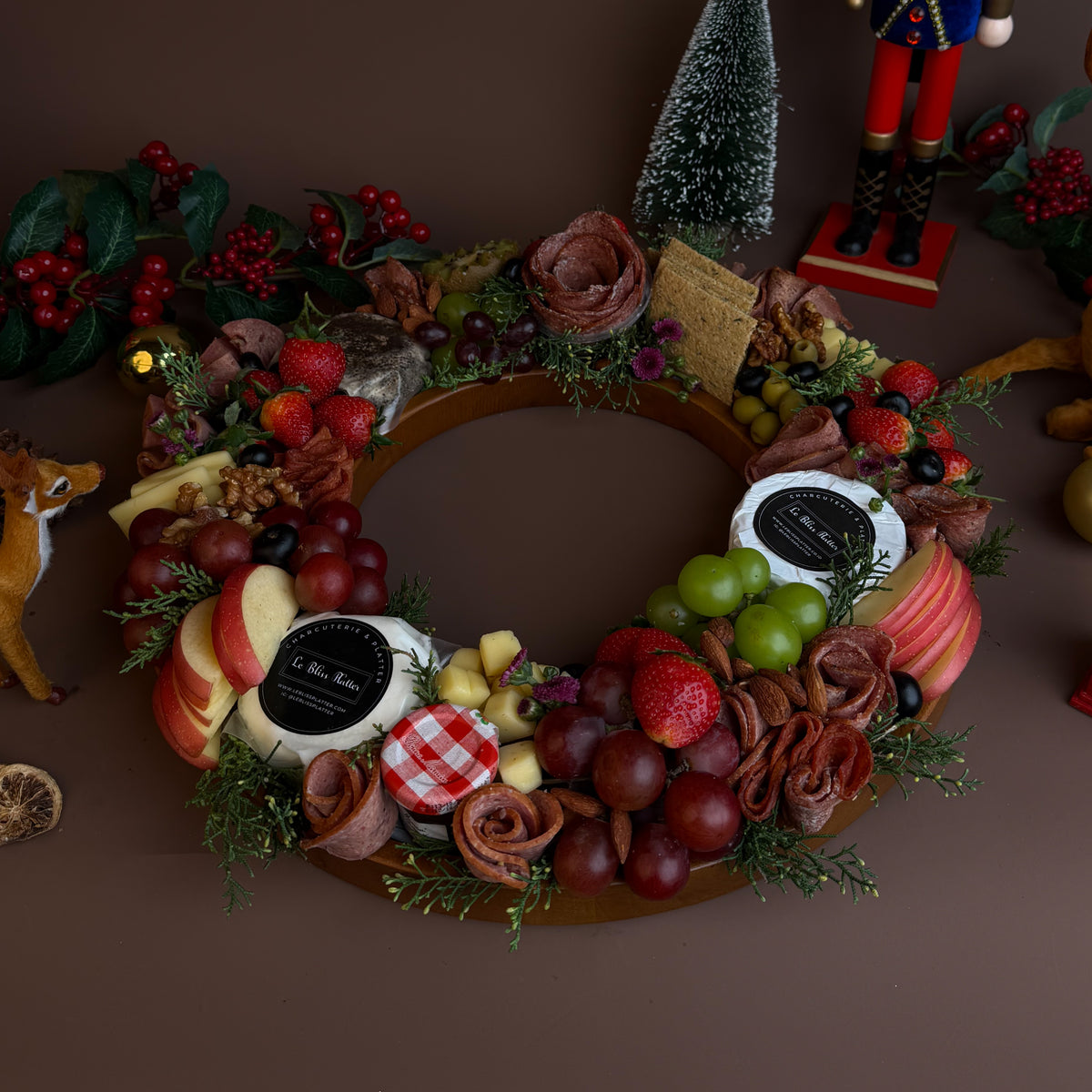 Wreath Christmas Platter