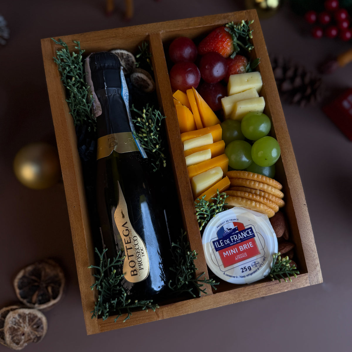 Mini Bottega Cheese Wooden Box