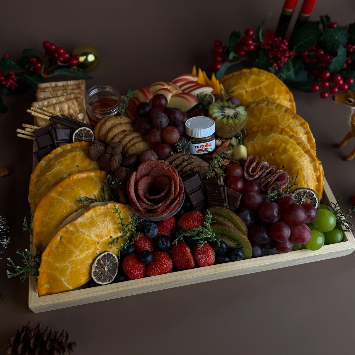 Christmas Feast Hand Pie Platter
