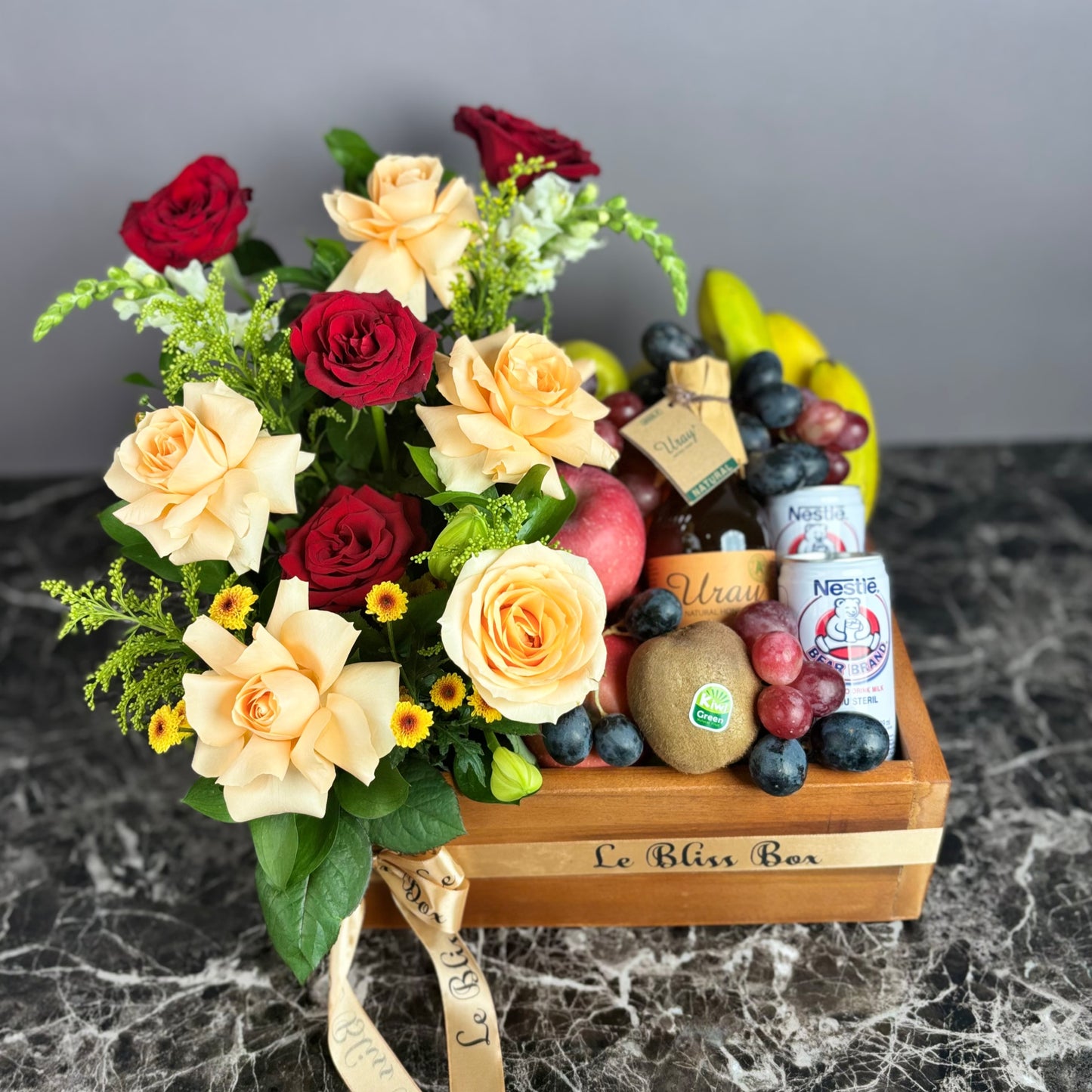 Honey Rouge Wooden Fruit Box