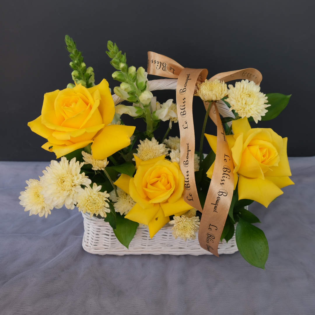Colourful Small Rattan Basket