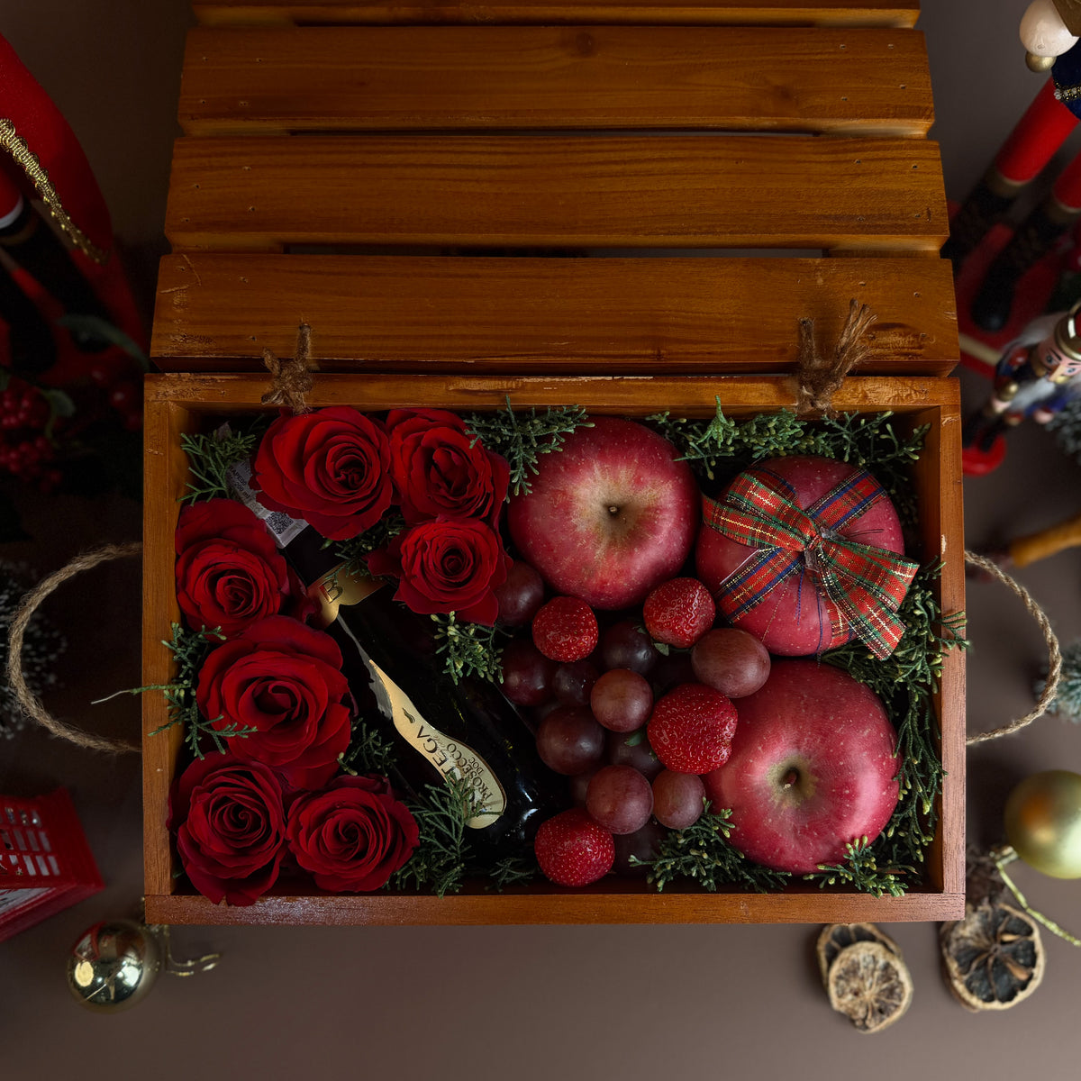 Mini Bottega Festive Fruit Crate Box
