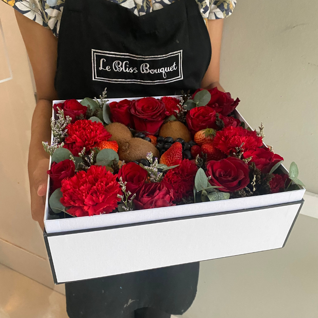 Strawberry Blueberry Kiwi Flower Box
