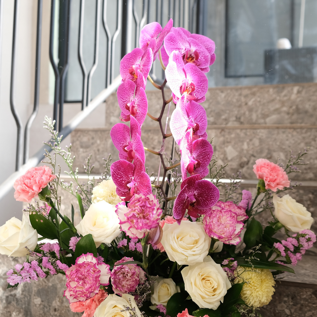 Sweet Purple Orchid Vase