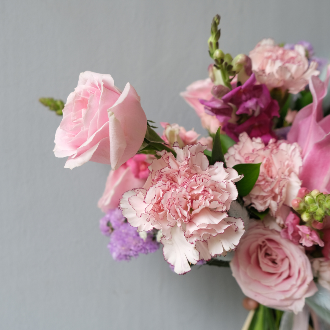 Garden Pink Lily Bridal Bouquet