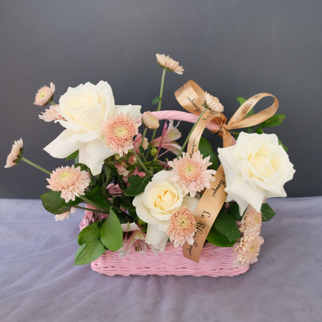 Colourful Small Rattan Basket