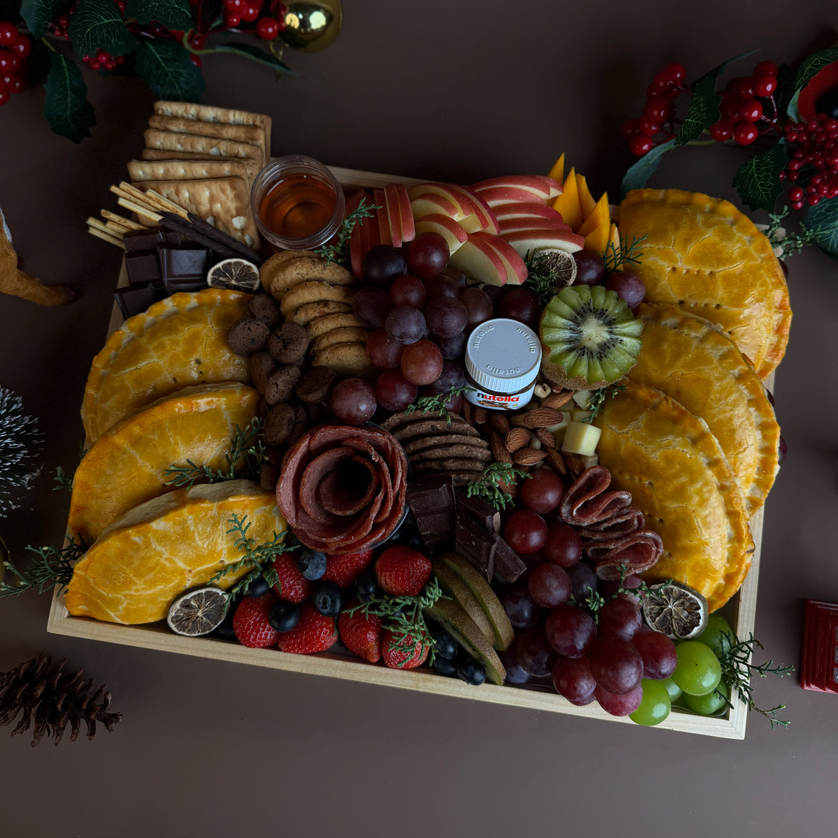 Christmas Feast Hand Pie Platter