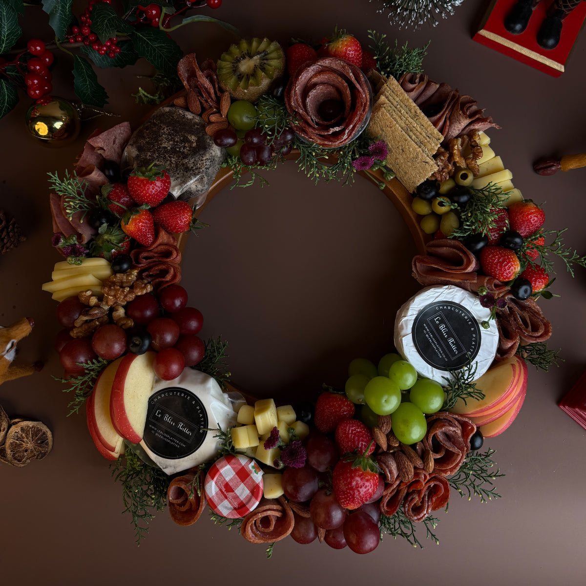 Wreath Christmas Platter