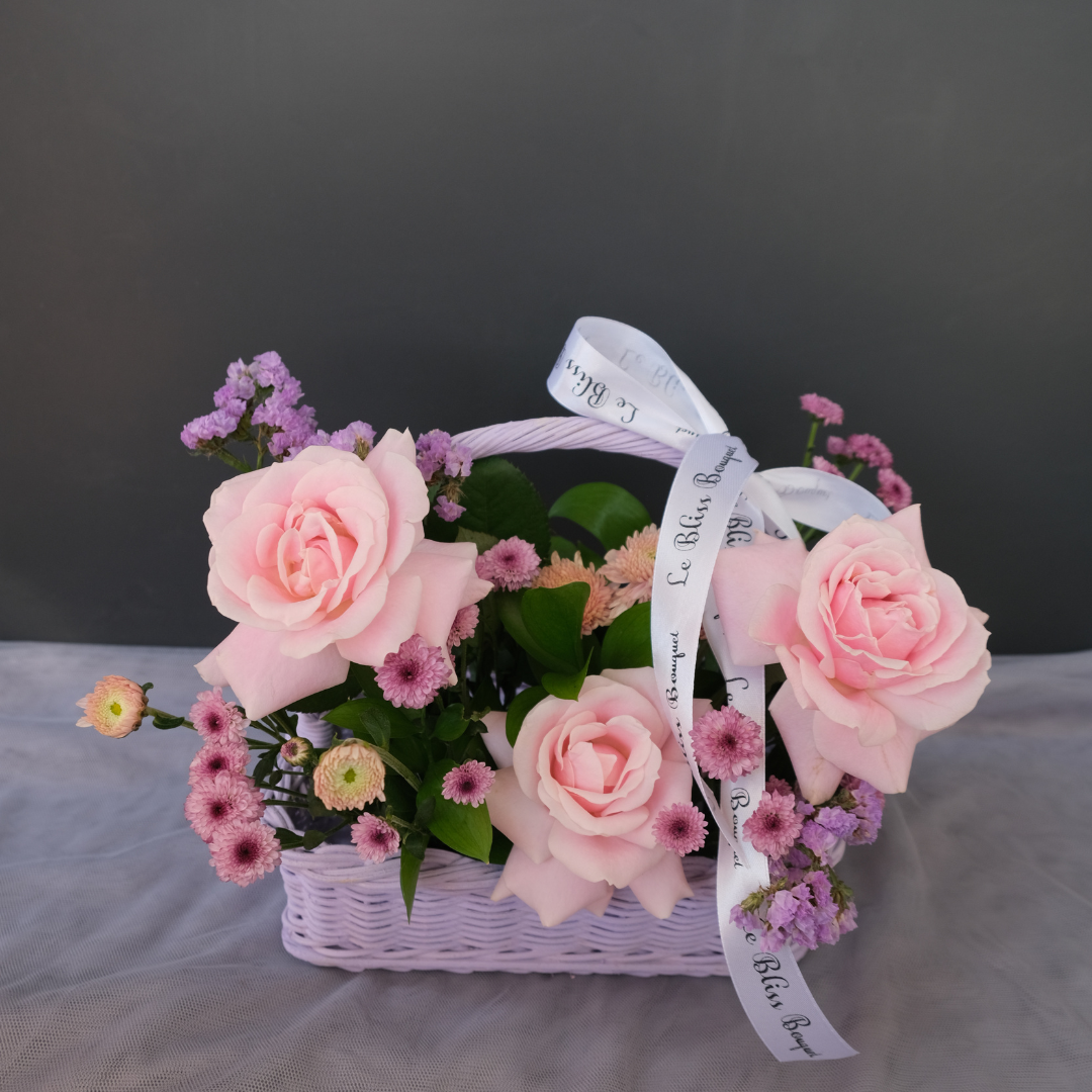 Colourful Small Rattan Basket
