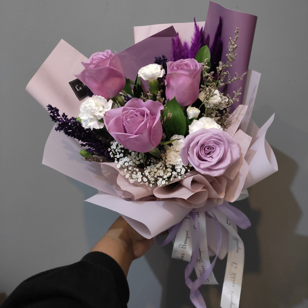 Purple Nightingale Ocean Song Smallie Bouquet