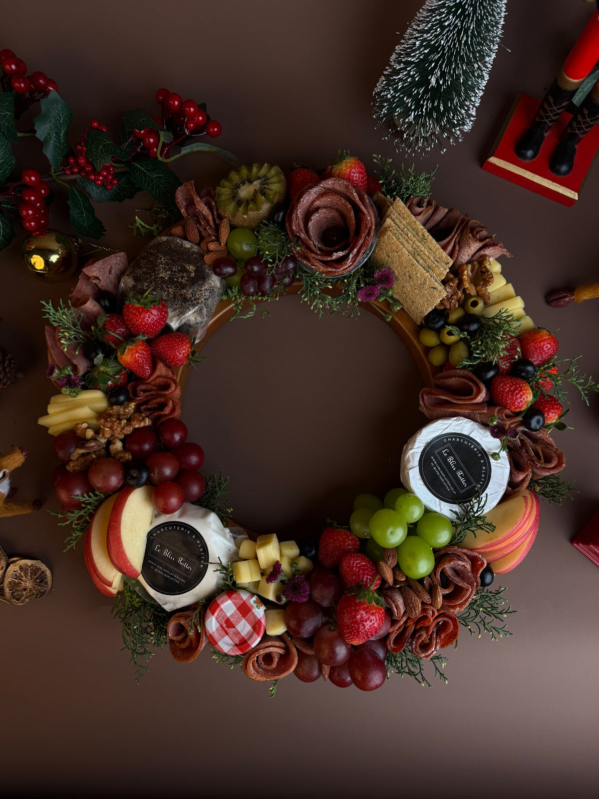 Wreath Christmas Platter