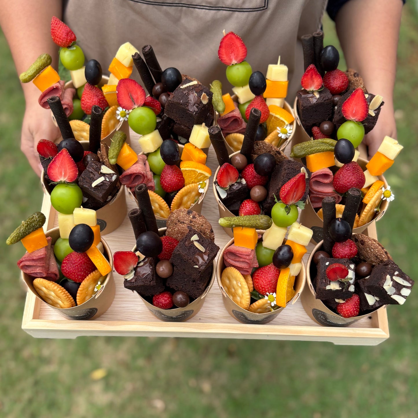 Sweet and Savory Charcuterie in A Cup