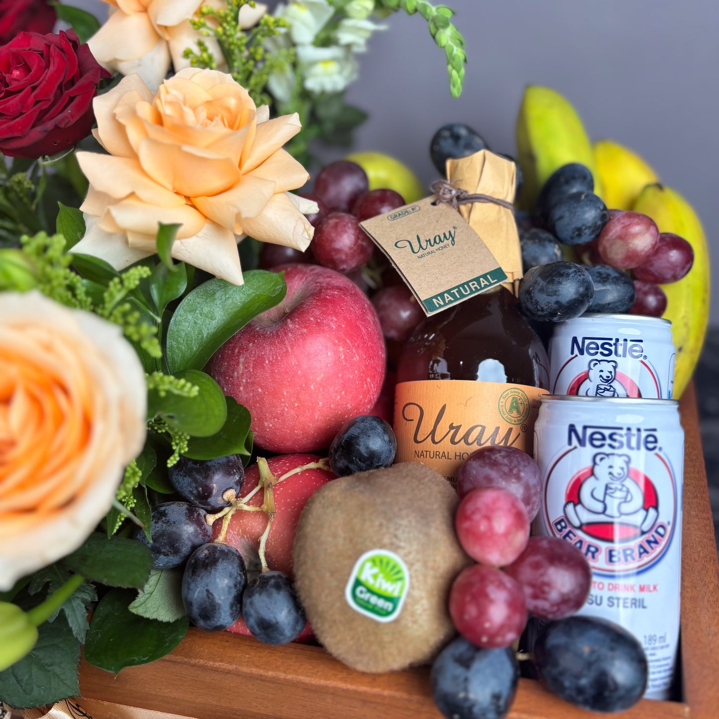 Honey Rouge Wooden Fruit Box
