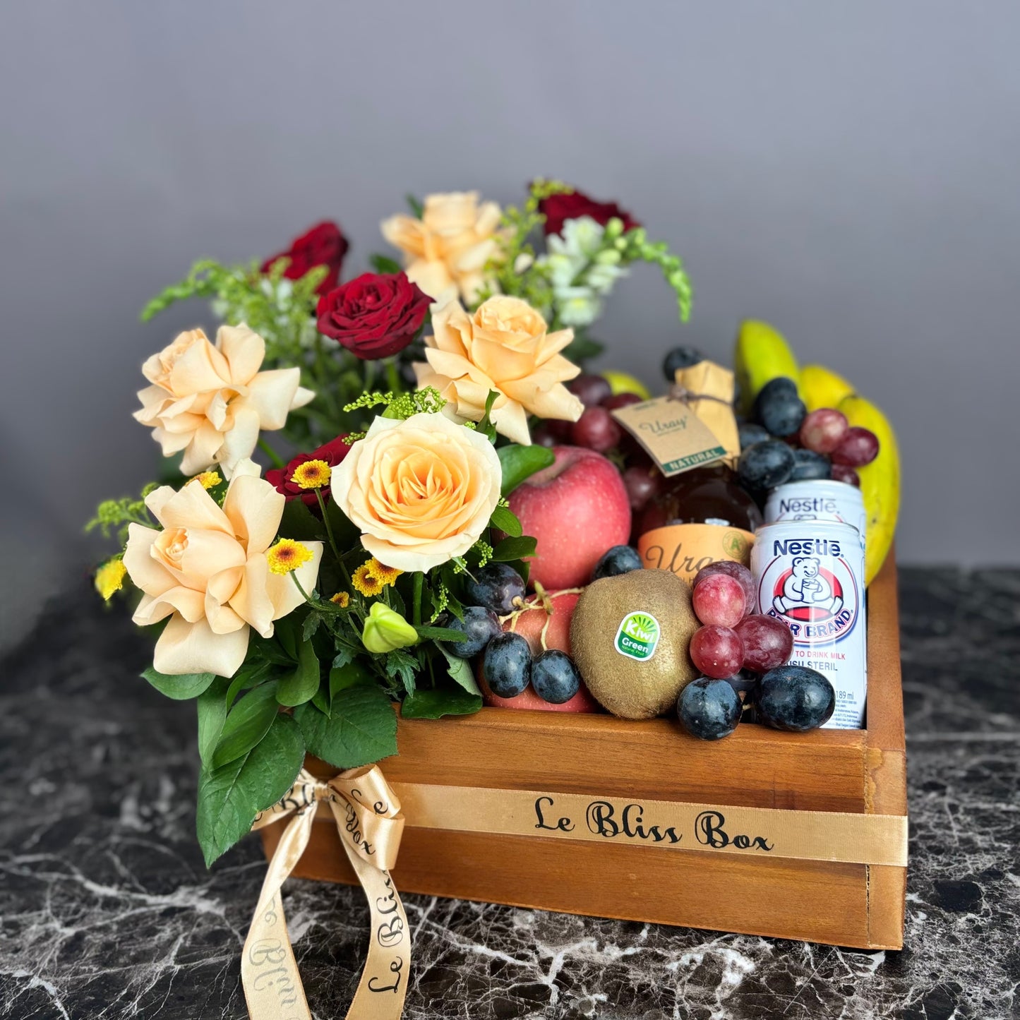 Honey Rouge Wooden Fruit Box