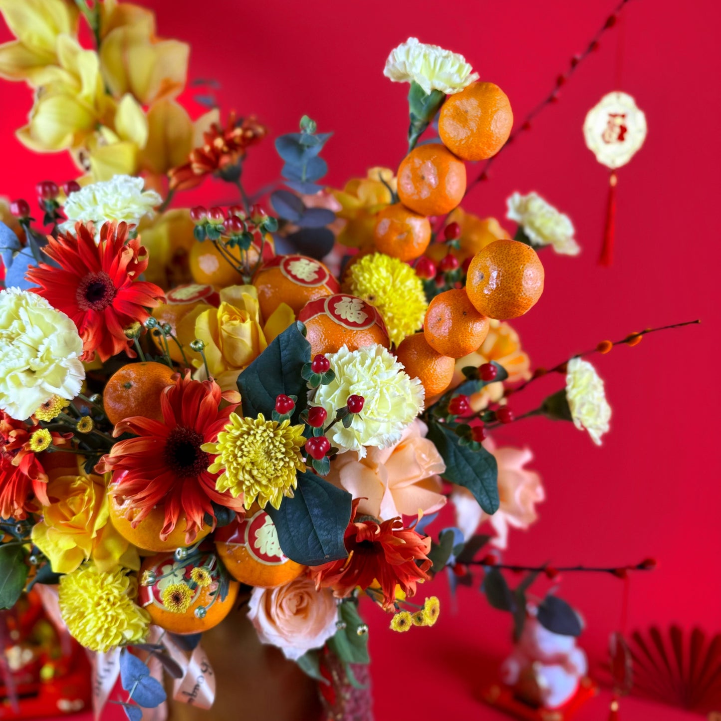 Blissful Fortune Grand Vase Arrangement