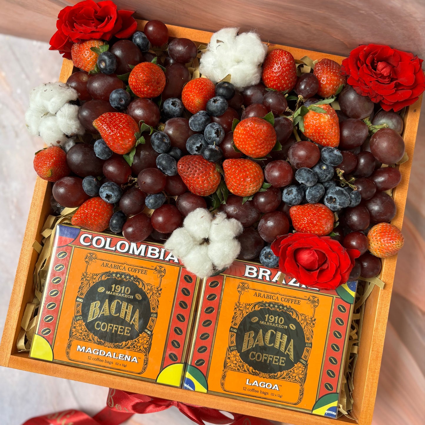 Bacha Coffee Hamper with berries by Le Bliss. Jabodetabek delivery Jakarta