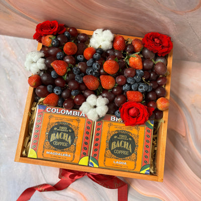 Bacha Hamper with grapes and berries by Le Bliss