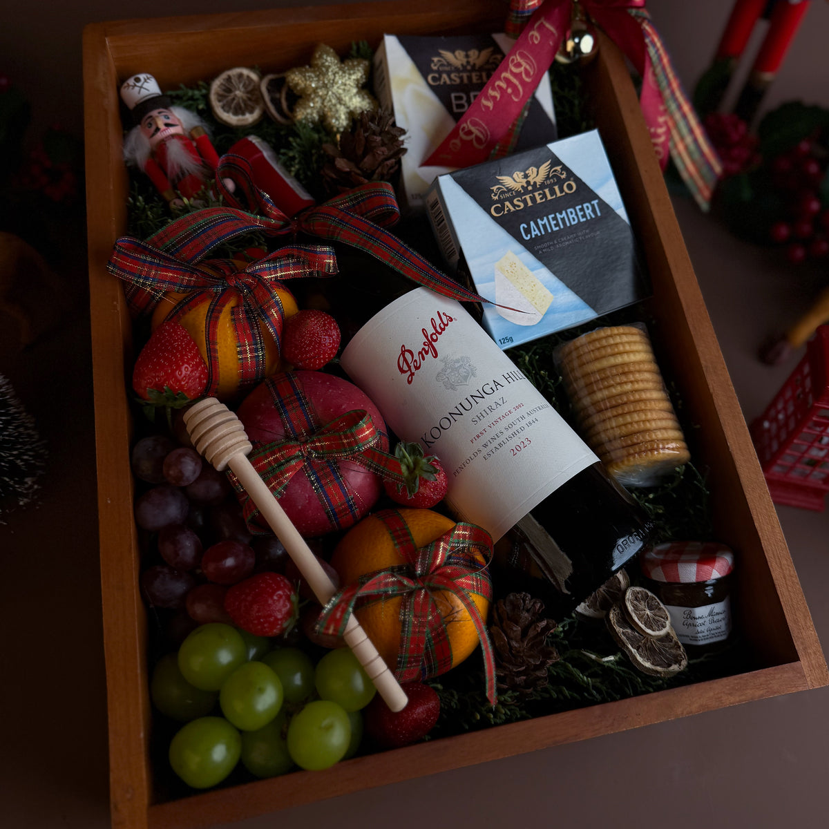 Koonunga Christmas Cheese Fruit Hamper
