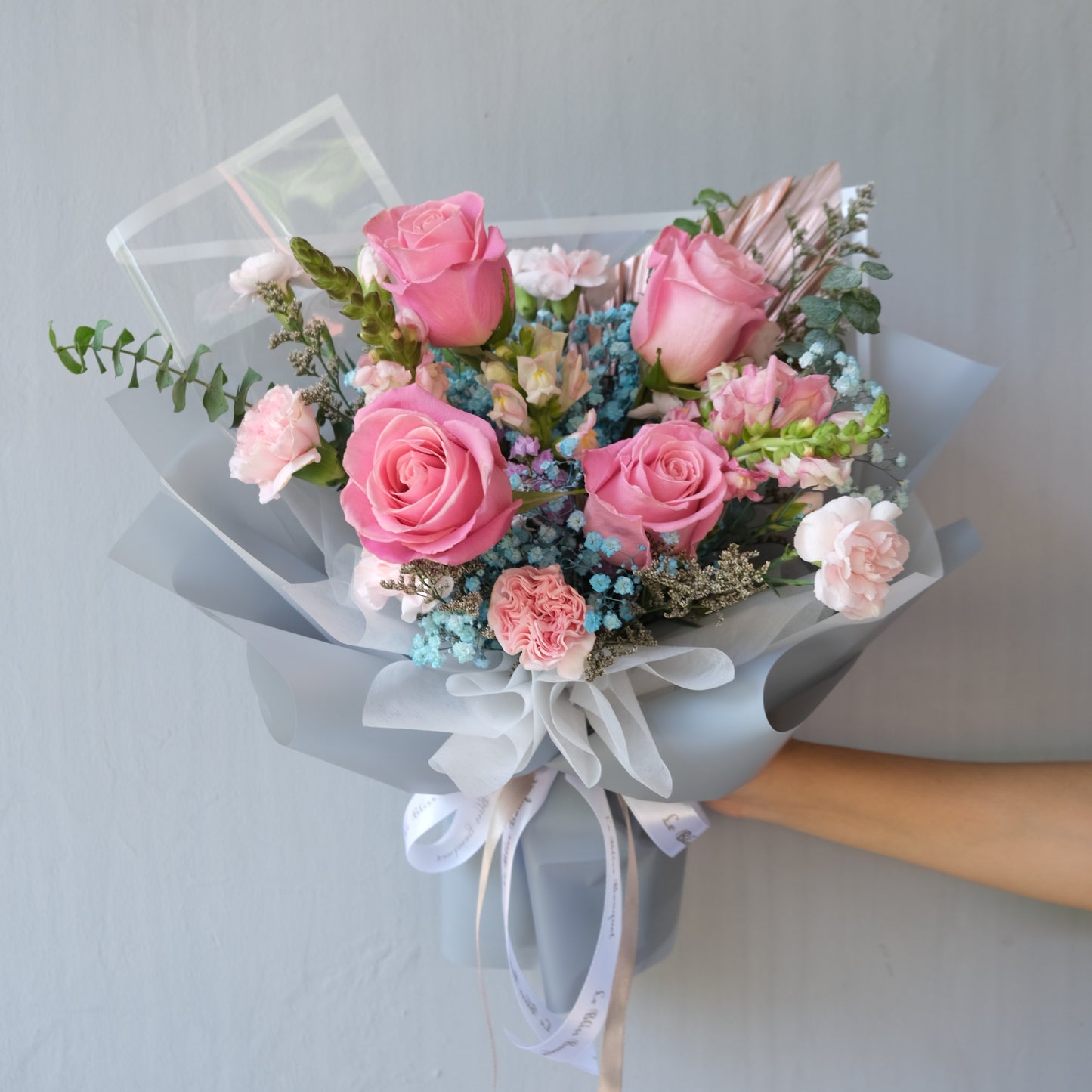 Hermosa Cotton Candy Bouquet - Le Bliss Bouquet. Bunga hermosa dsri ecuador available di surabaya. Florist surabaya, bouquet surabaya, buket bunga surabaya