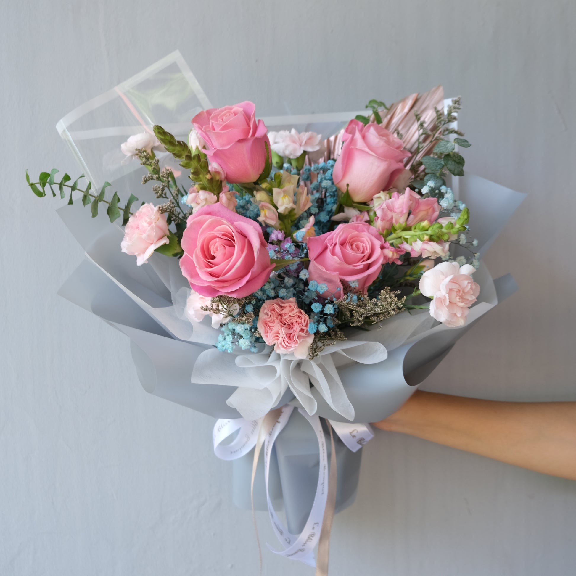 Hermosa Cotton Candy Bouquet - Le Bliss Bouquet. Bunga hermosa dsri ecuador available di surabaya. Florist surabaya, bouquet surabaya, buket bunga surabaya