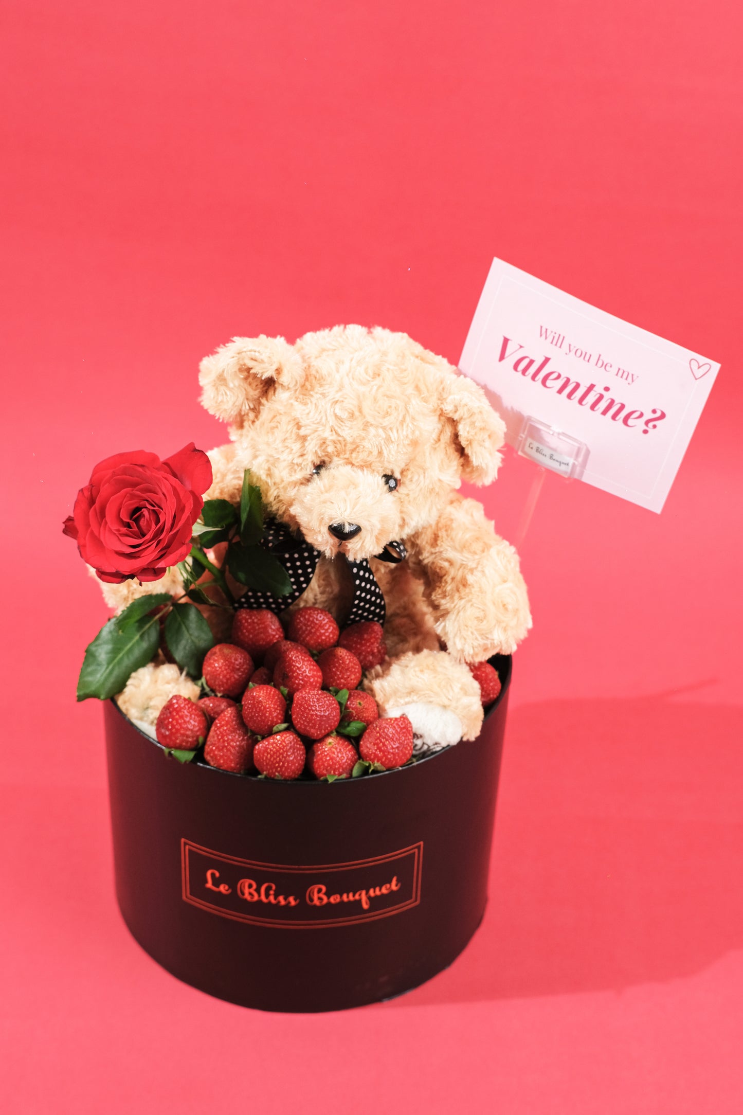 Strawberry Teddy Rose Gift Set