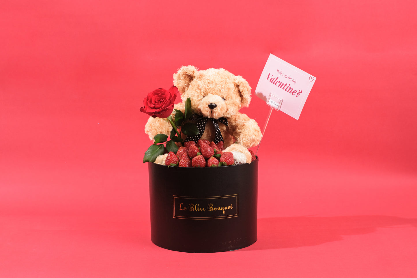 Strawberry Teddy Rose Gift Set