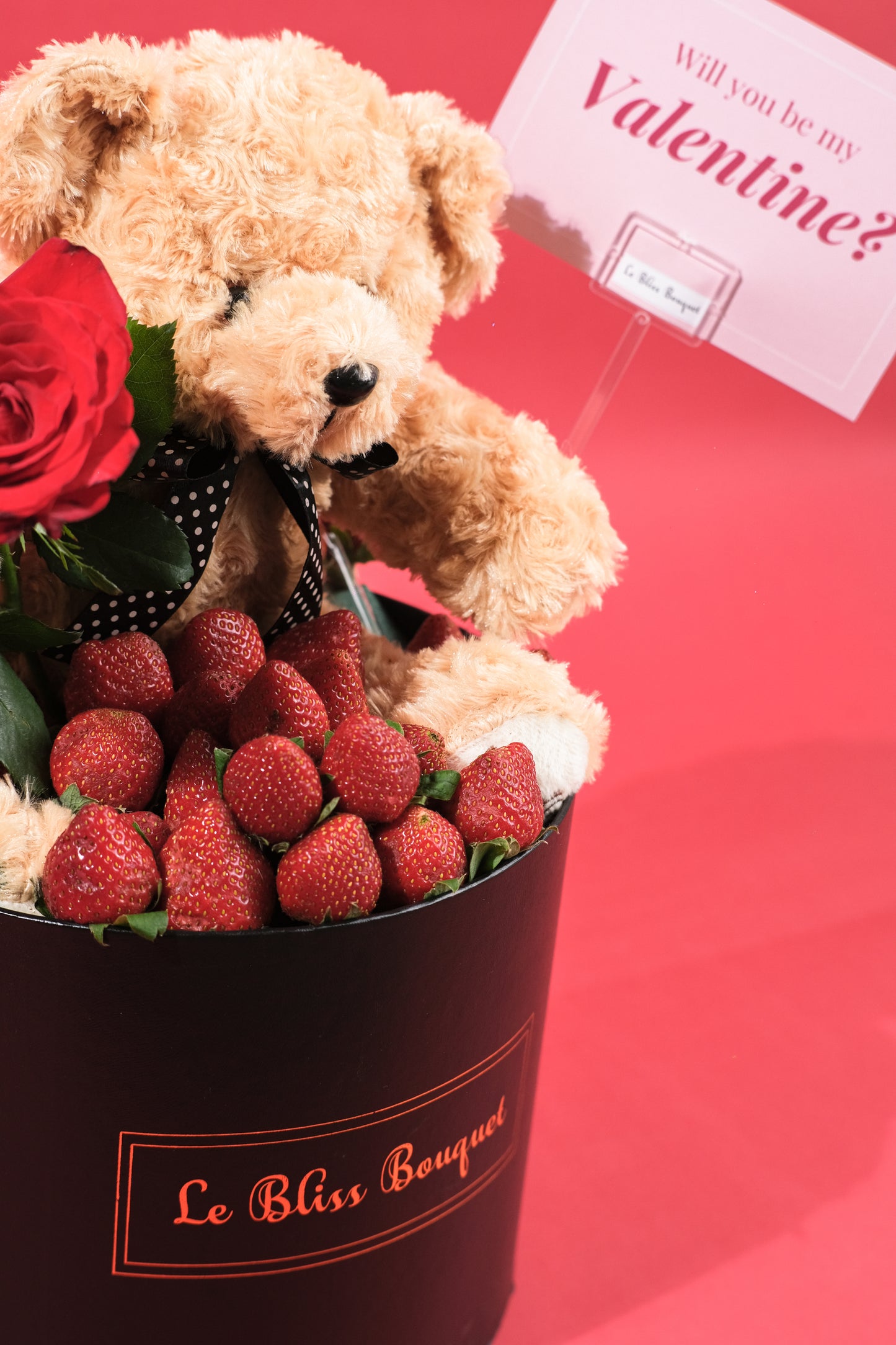 Strawberry Teddy Rose Gift Set