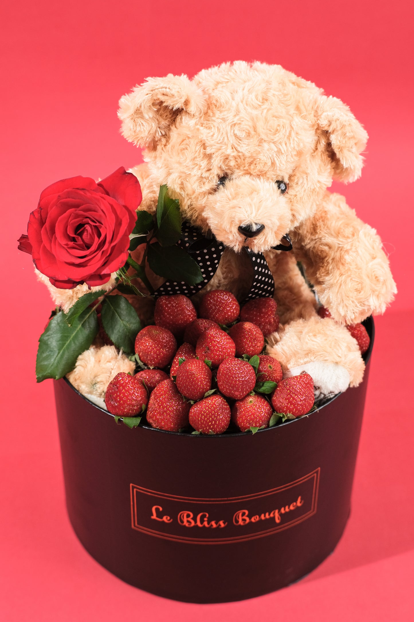 Strawberry Teddy Rose Gift Set