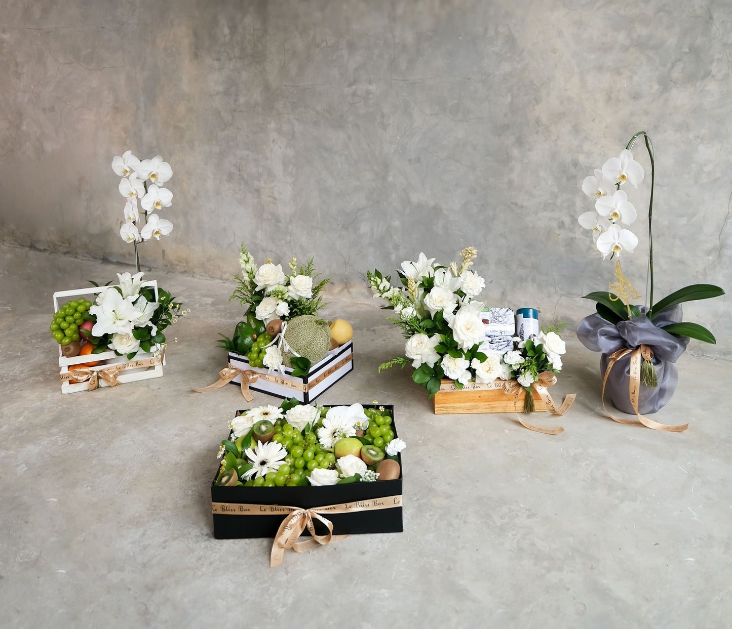Orchid Lily Fruit Parcel