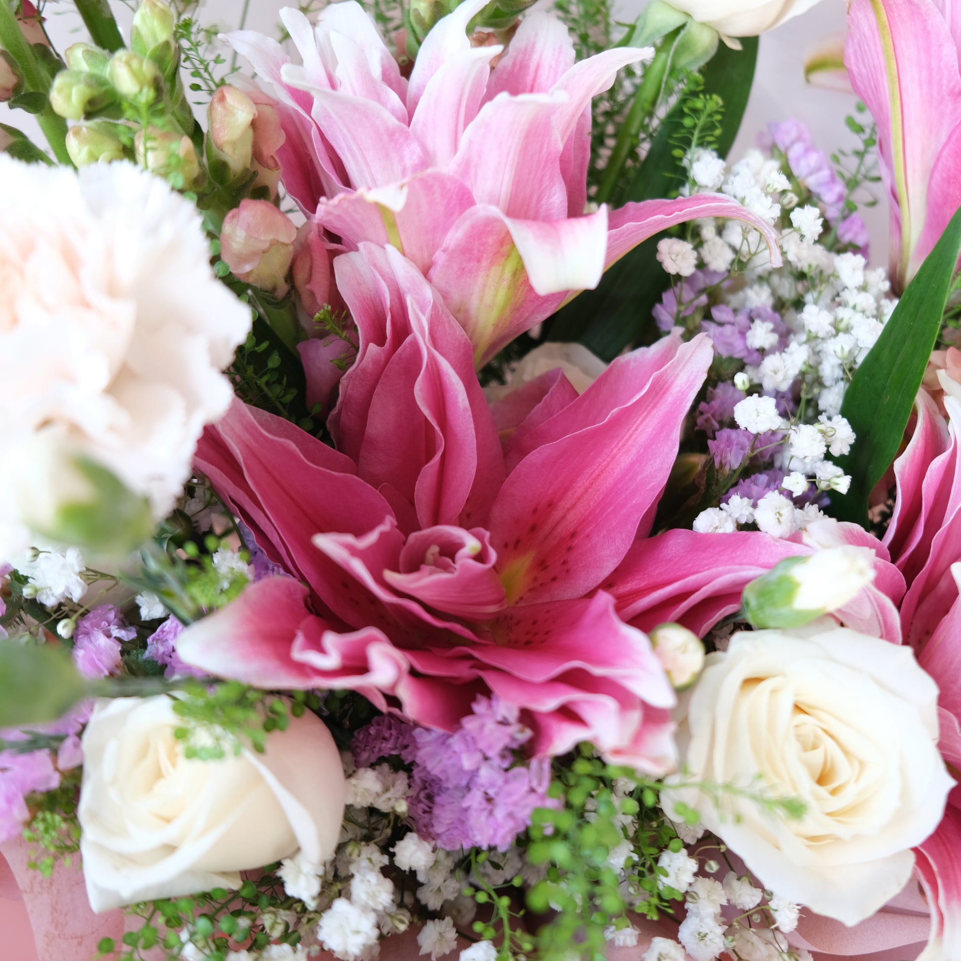 Sweet RoseLily Pink L Bouquet - Le Bliss Bouquet