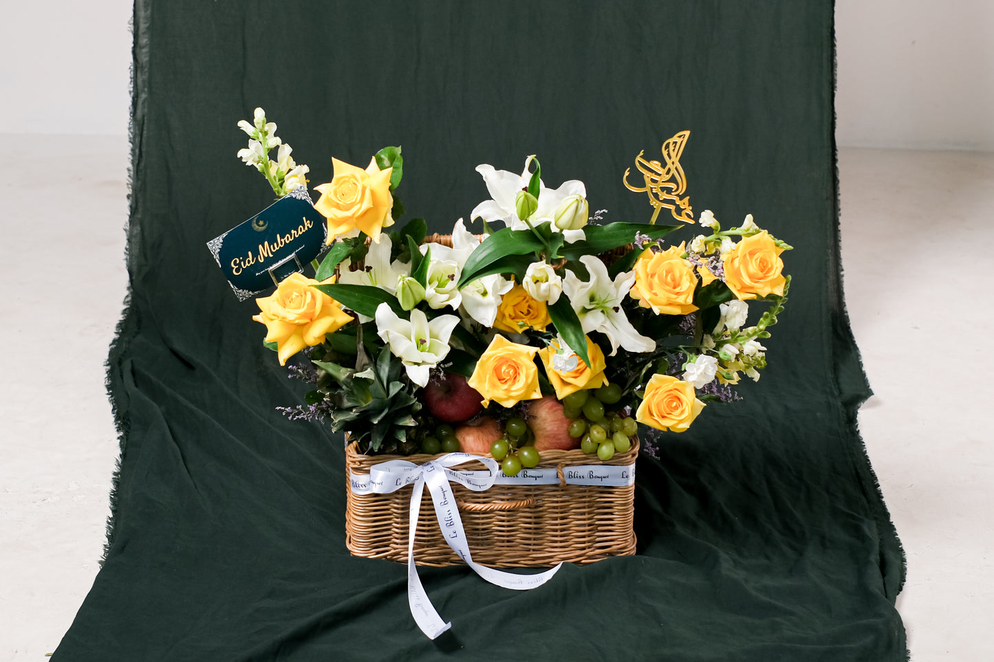 Harmony Harvest: Grand Rattan Eid Fitr Fruit Parcel