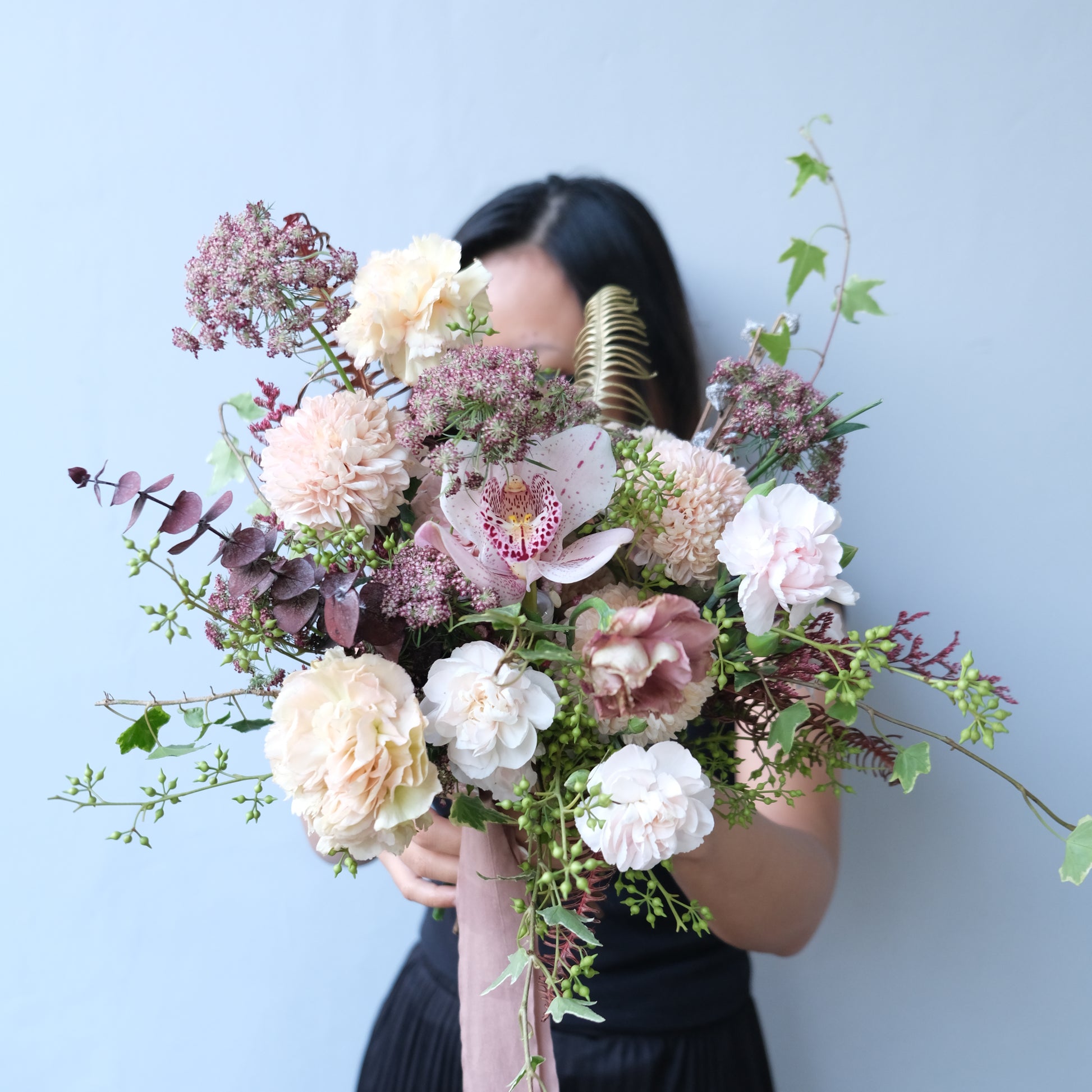 Brown Cymbidium Bridal Bouquet Jakarta