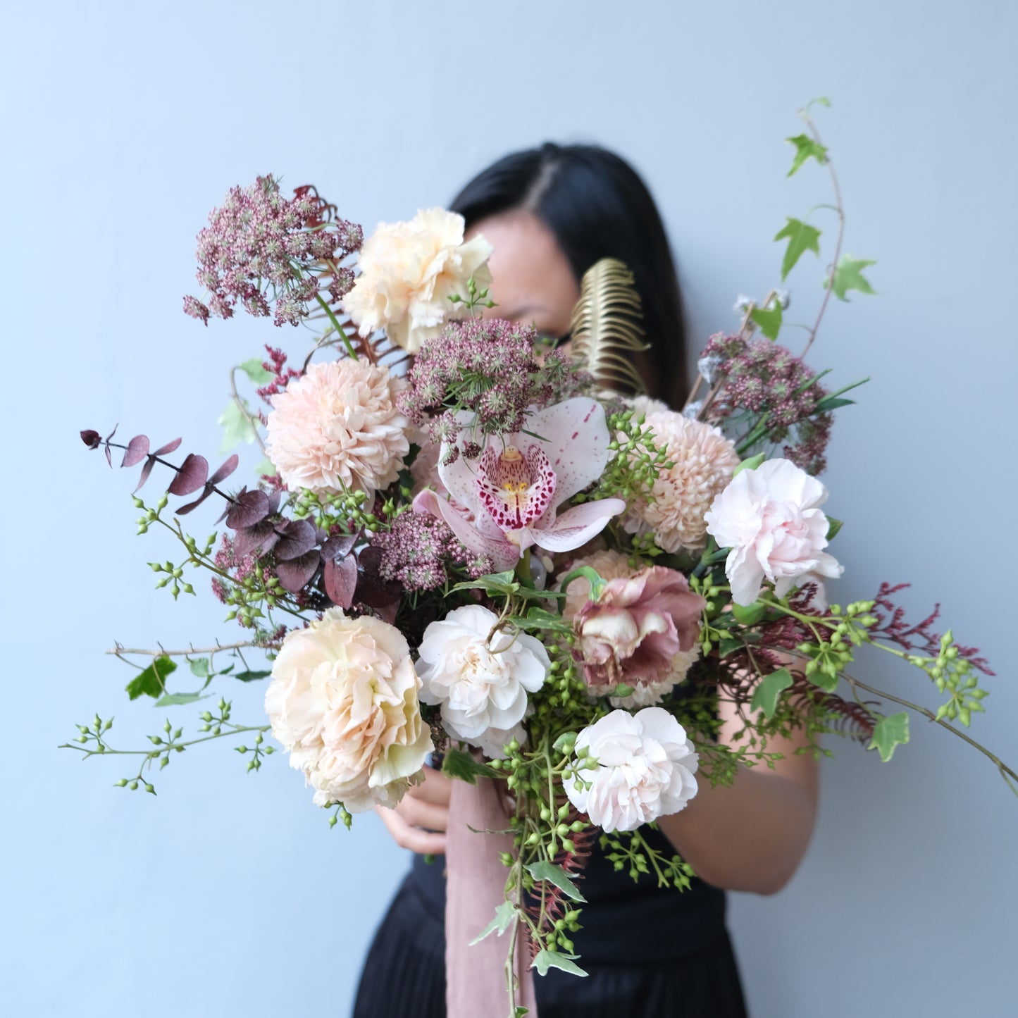Brown Cymbidium Bridal Bouquet Jakarta