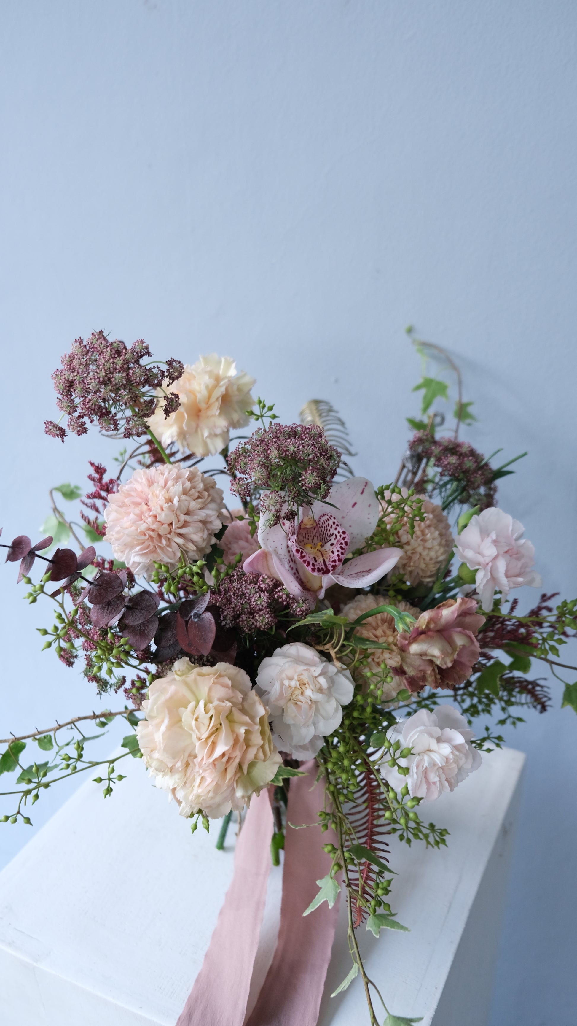 Brown Cymbidium Bridal Bouquet Jakarta