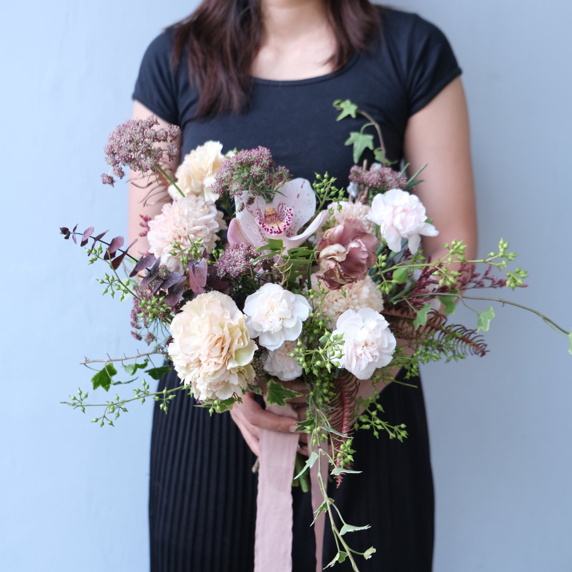 Brown Cymbidium Bridal Bouquet Jakarta