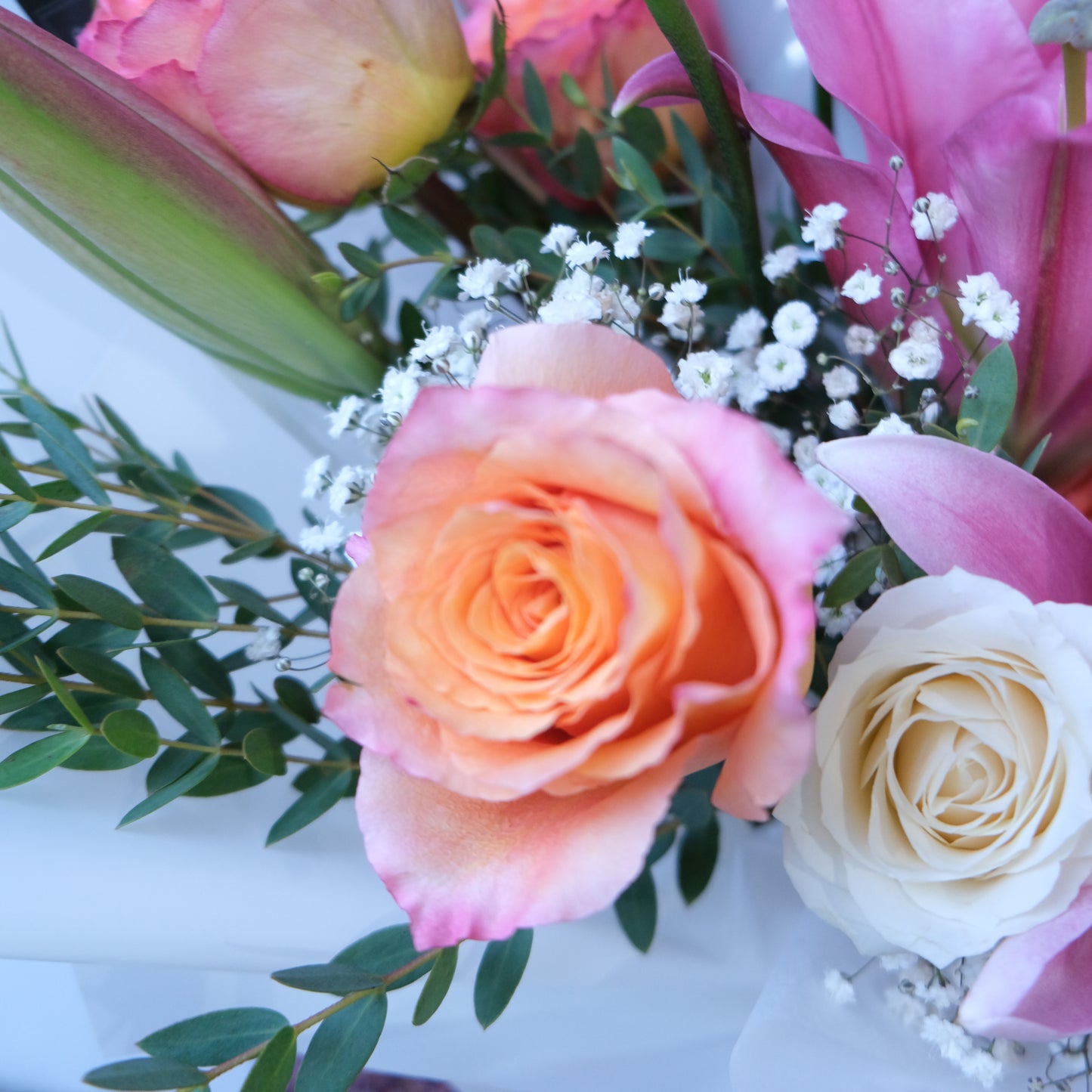 Delphinium Lily Bouquet - Le Bliss Bouquet