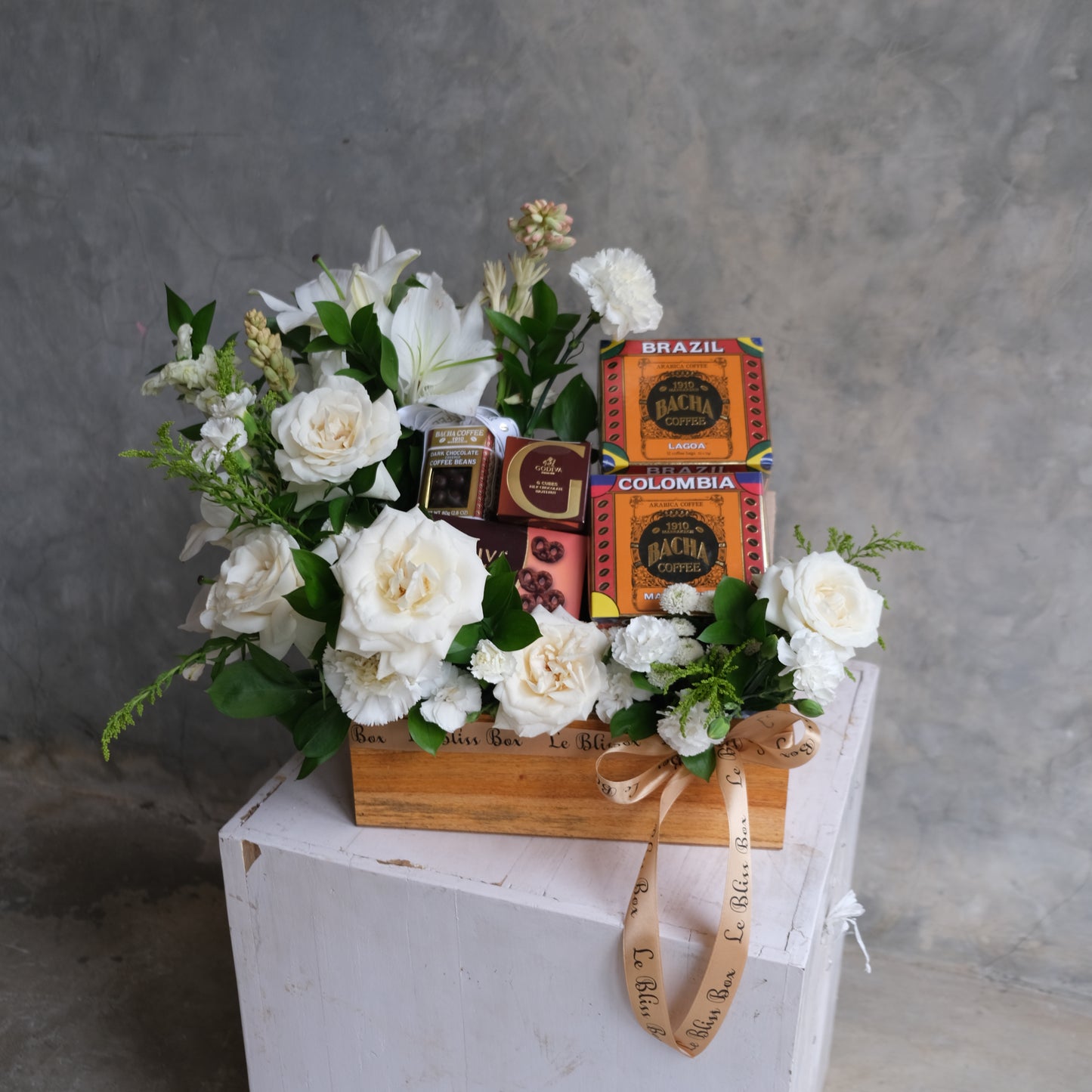 Bliss Godiva & Bacha Bloom Hamper