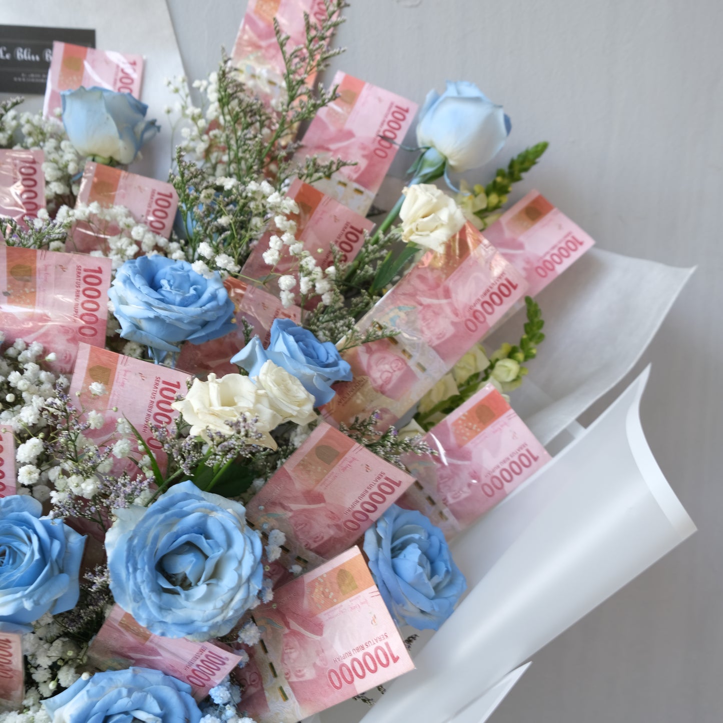 Grand Blue Human Size Money Bouquet | 40 Lembar
