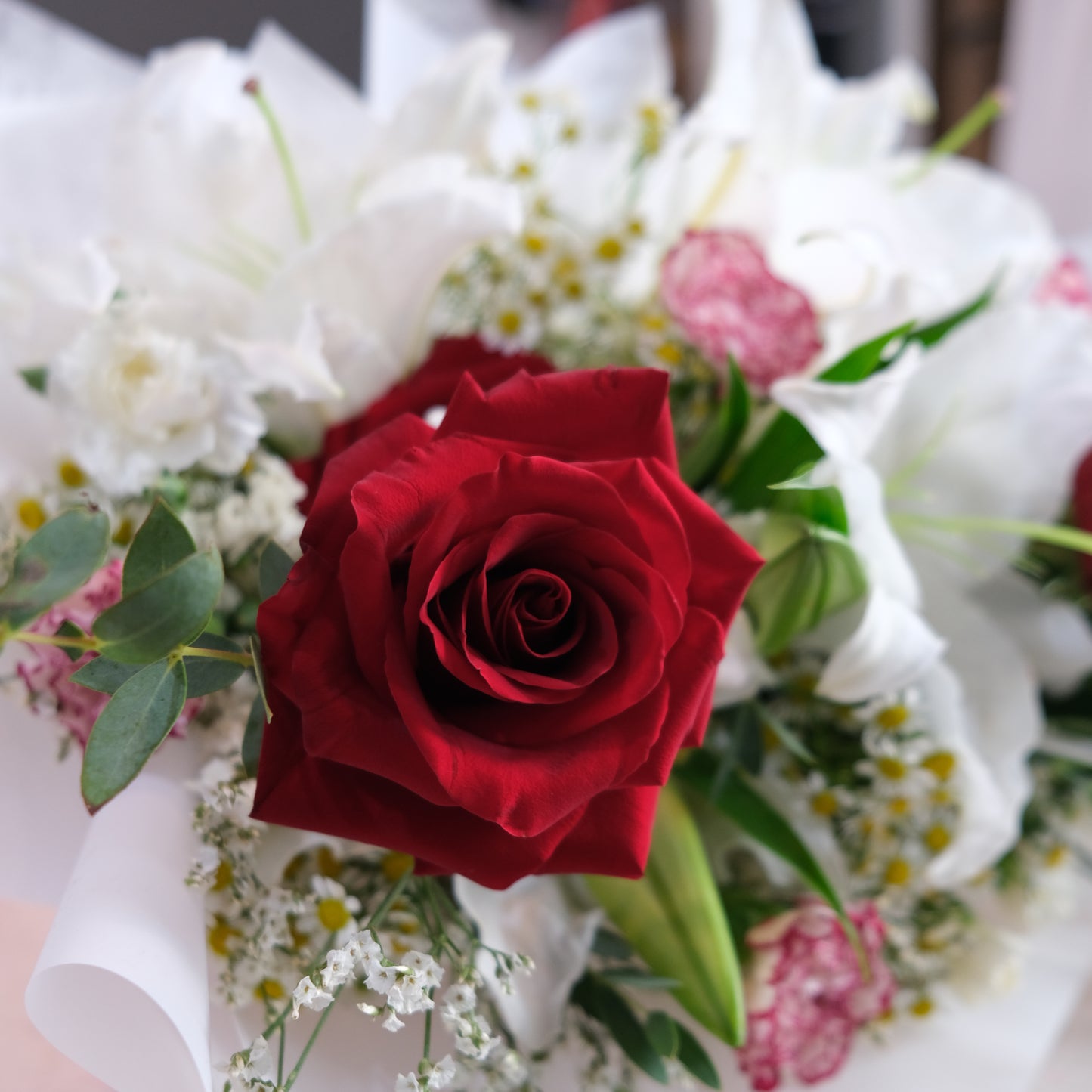 Lily Casablanca Red Explorer Large Bouquet