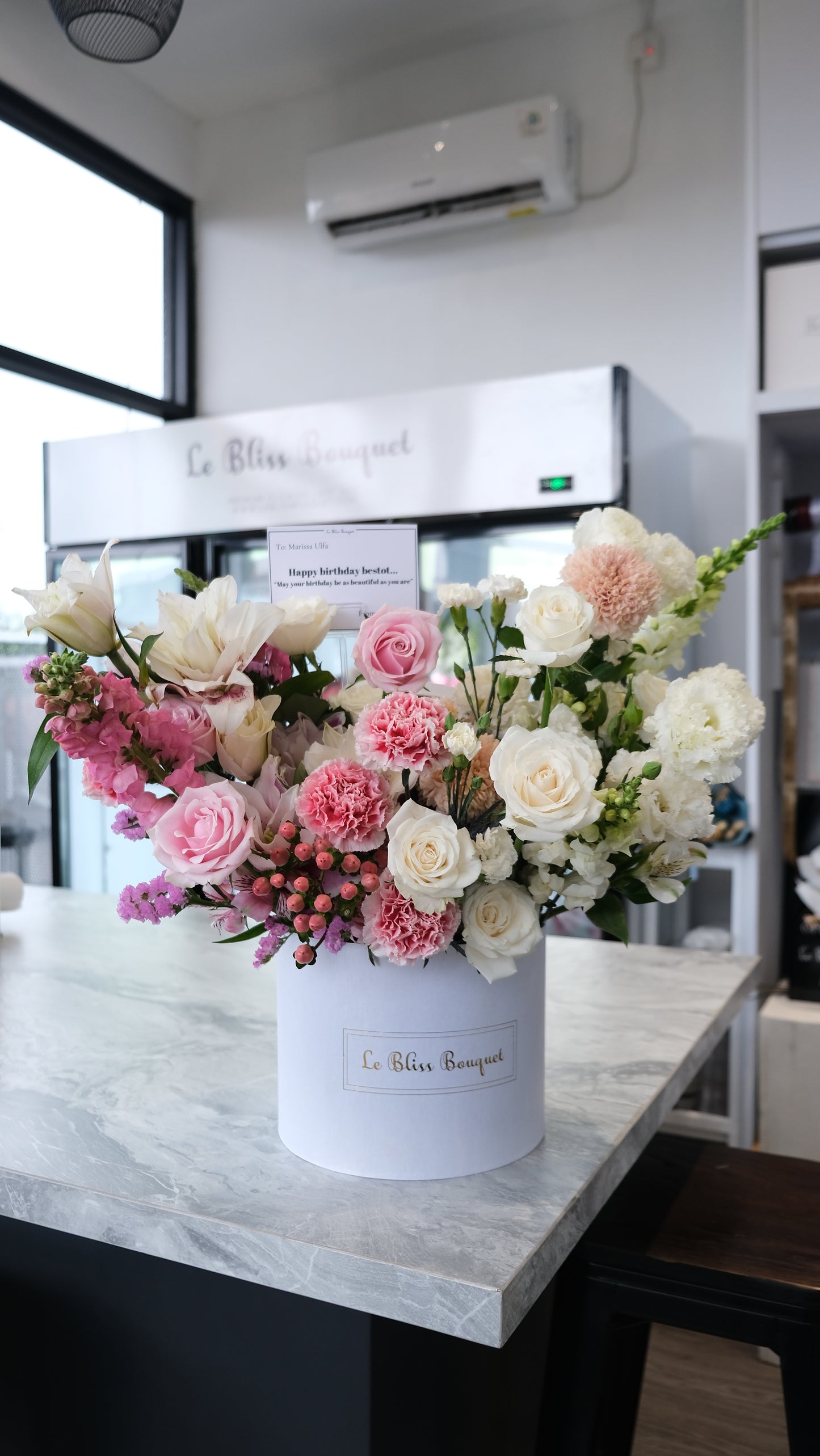 Pink White Gradation Grand Bloombox