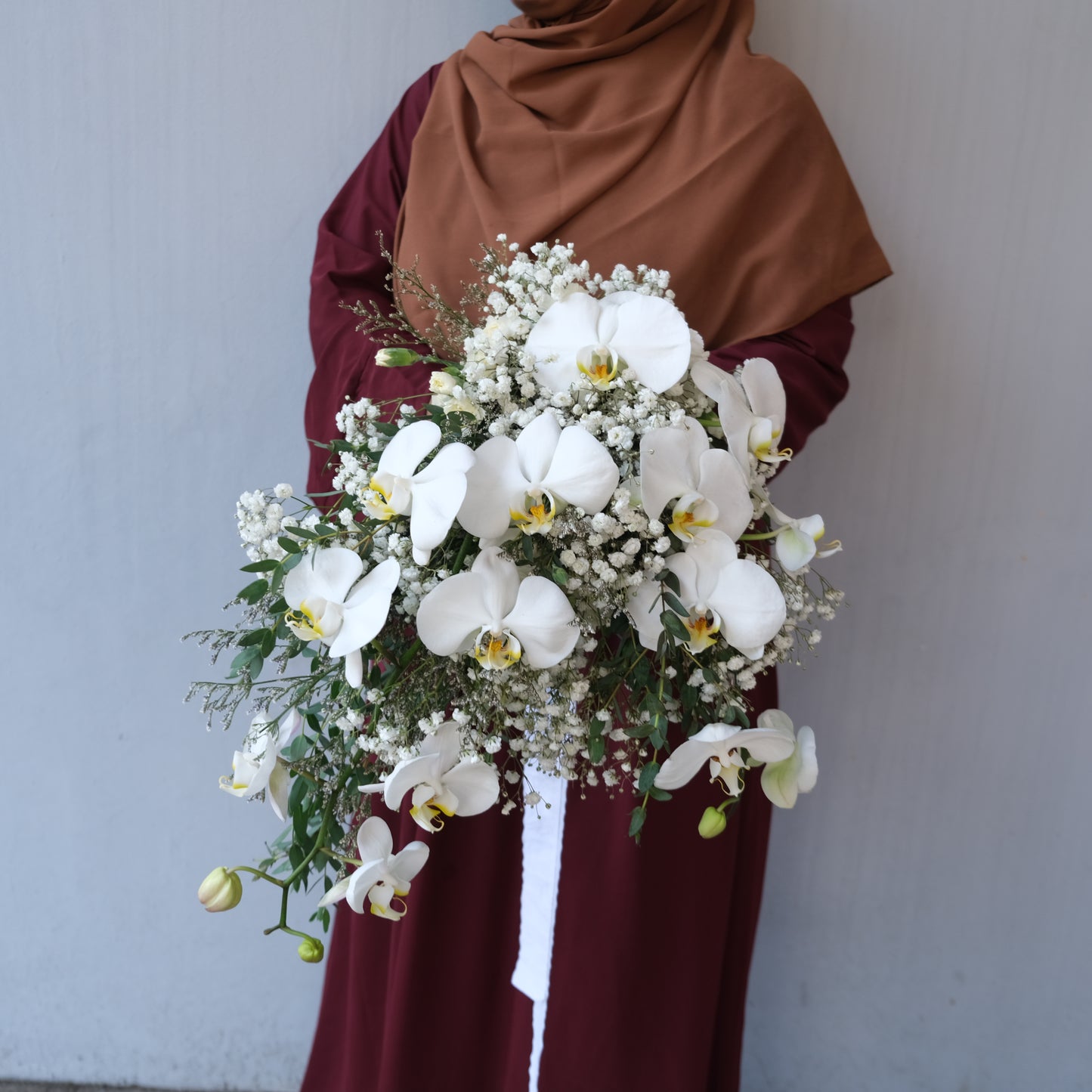 White Orchid Bridal Bouquet JABODETABEK Jakarta Bintaro